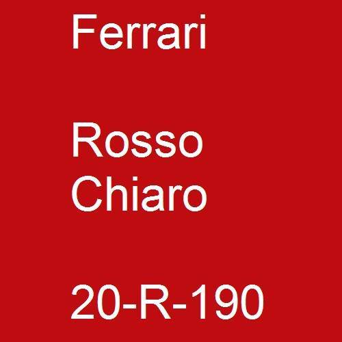 Ferrari, Rosso Chiaro, 20-R-190.